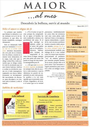 Boletín mensual de noticias y actividades de la Fundación Maior. Edición de marzo 2013