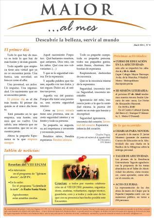 Boletín mensual de noticias y actividades de la Fundación Maior. Edición de abril 2013