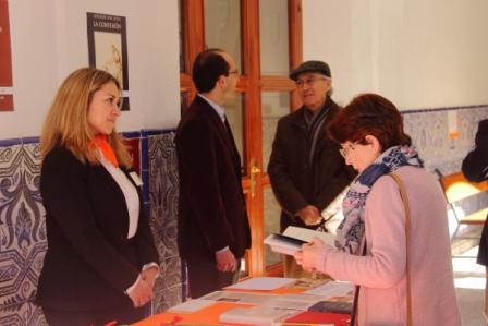 Foto de los libros en la librería del XI Encuentro FCSM, en marzo de 2016, que trató sobre el Libro "La Confesión" de Adrienne von Speyr