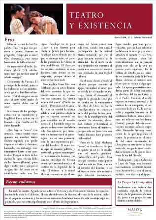 Boletín Teatro y Existencia. Enero 2014, Nº 2