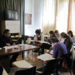 Foto de un seminario de Escuela Maior (Formación en Teología para laicos)
