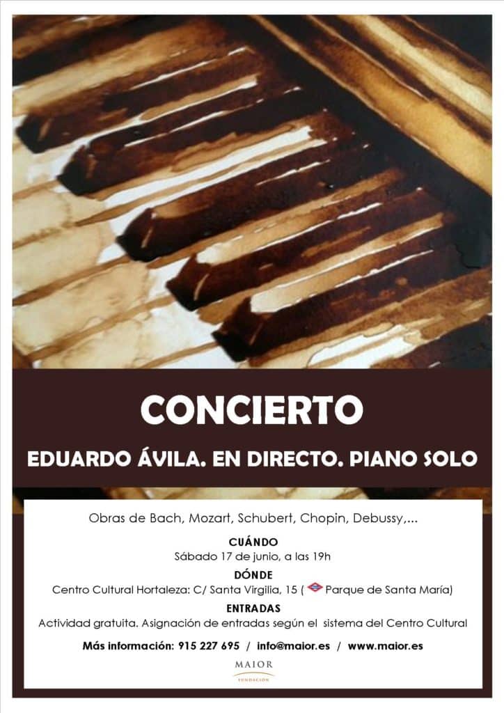 Cartel Concierto Piano Eduardo Ávila